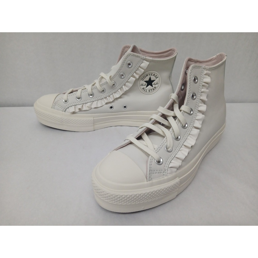 Converse Women's Chuck Taylor All Stars Lift HI Sneakers A13388C Vint White Sz 9 - Picture 3 of 10
